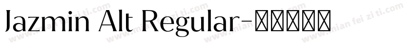 Jazmin Alt Regular字体转换